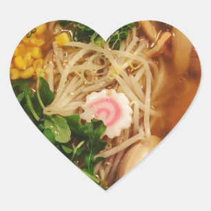 Pork Ramen Noodles Hart Sticker