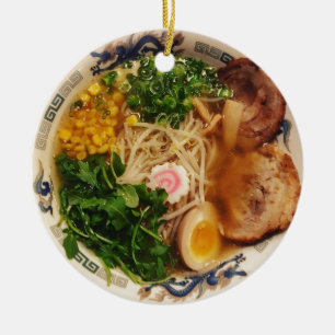 Pork Ramen Noodles Keramisch Ornament