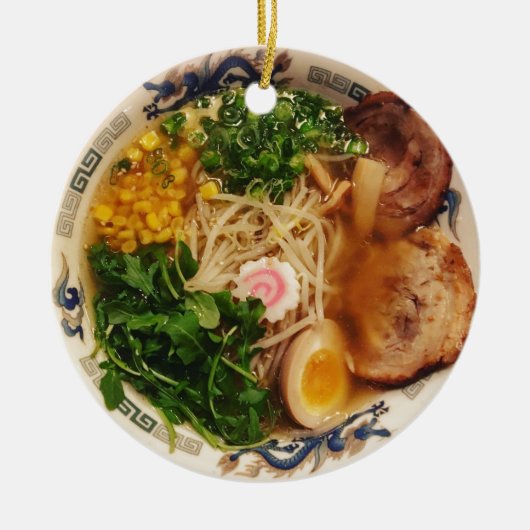 Pork Ramen Noodles Keramisch Ornament (Voorkant)