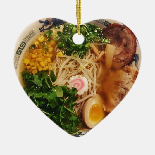 Pork Ramen Noodles Keramisch Ornament (Voorkant)