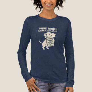 Pork Rinds & Panic Attacks | Anxious Dachshund Tri-Blend Shirt