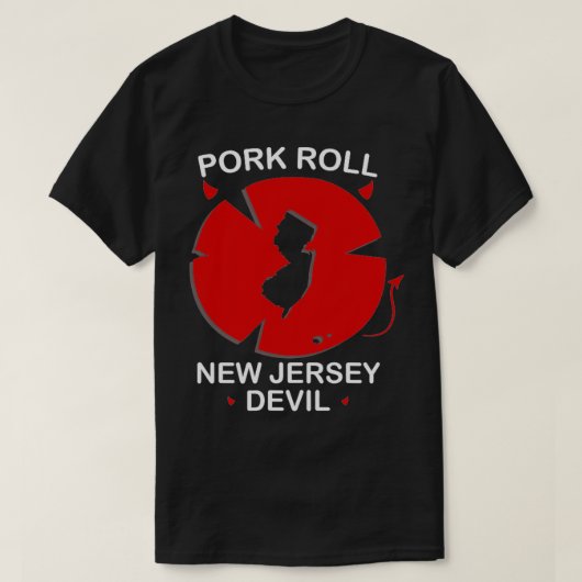 Pork Roll New Jersey Duivel Ontbijt Eten Pine Bar T-shirt (Design voorkant)