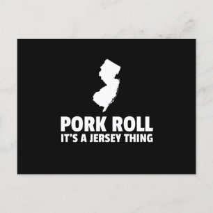 Pork Roll'a New Jersey Thing State NJ Design Briefkaart