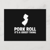 Pork Roll'a New Jersey Thing State NJ Design Briefkaart (Voorkant)