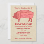 Porkaholic Aangepaste Barbecue Uitnodiging (Voorkant)