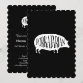 Porkatarian  BBQ Pig Kaart (Voorkant / Achterkant)