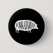 Porkatarian  BBQ Pig Ronde Button 5,7 Cm (Voorkant)