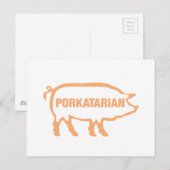 porkatarian briefkaart (Voorkant / Achterkant)