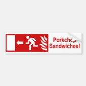 Porkchop Sandwiches-Bumpersticker Bumpersticker (Voorkant)