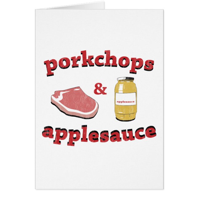 porkchops en appelmoes (Voorkant)
