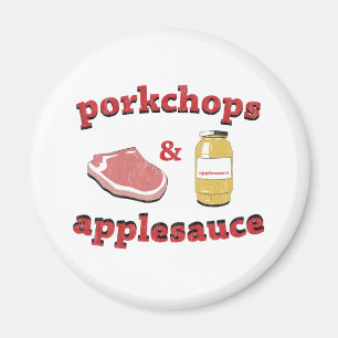 porkchops en appelmoes magneet