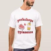 porkchops en appelmoes t-shirt (Voorkant)