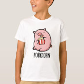 Porkcorn Funny Popcorn Pun T-shirt (Voorkant)