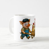 Porky Chauffeurs the Pecking Posse Koffiemok (Voorkant links)