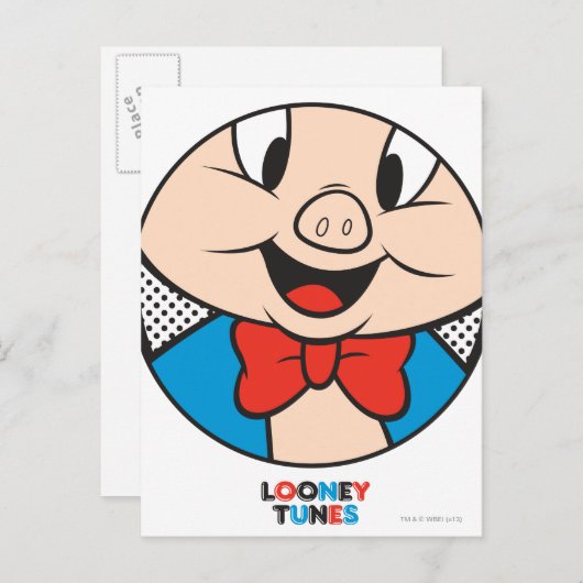 Porky Dotty Icon Briefkaart (Voorkant / Achterkant)