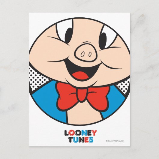 Porky Dotty Icon Briefkaart (Voorkant)