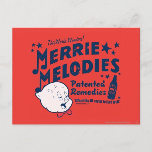 Porky MERRIE MELODIES™ Remedies 2 Briefkaart (Voorkant)