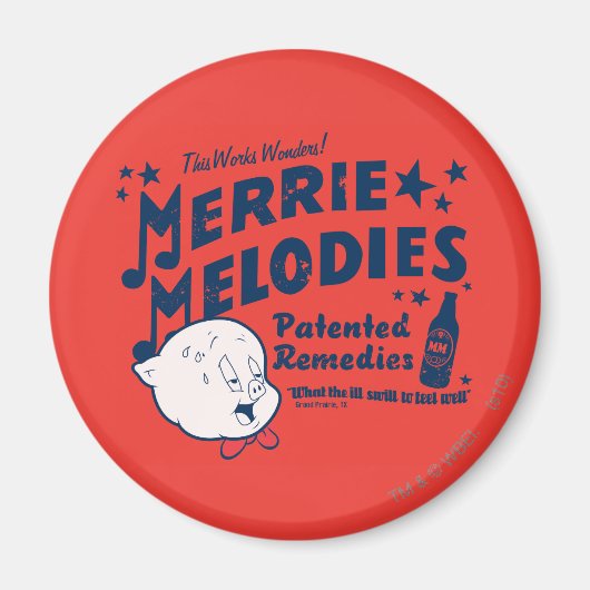 Porky MERRIE MELODIES™ Remedies 2 Magneet (Voorkant)