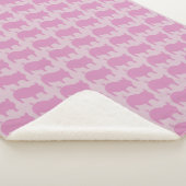 Porky Pals Paarse Roze Kleine Sherpa Deken (3/4)