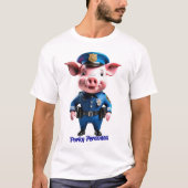 Porky Personas grappige Varken karakters T-shirt (Voorkant)