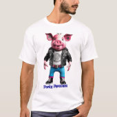 Porky Personas grappige Varken karakters T-shirt (Voorkant)