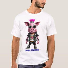 Porky Personas grappige Varken karakters T-shirt