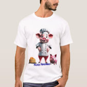 Porky Personas leuke varkens personages T-shirt (Voorkant)