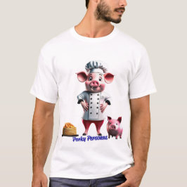 Porky Personas leuke varkens personages T-shirt