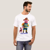 Porky Personas leuke varkens personages T-shirt (Voorkant volledig)