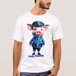Porky Personas leuke varkens personages T-shirt