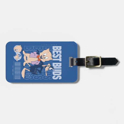 Porky Pig & DAFFY DUCK™ Best Buds Bagagelabel (Voorkant horizontaal)
