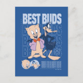 Porky Pig & DAFFY DUCK™ Best Buds Briefkaart (Voorkant)