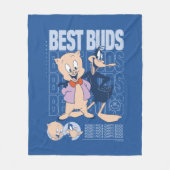 Porky Pig & DAFFY DUCK™ Best Buds Fleece Deken (Voorkant)