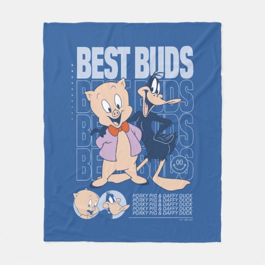 Porky Pig & DAFFY DUCK™ Best Buds Fleece Deken (Voorkant)