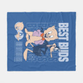 Porky Pig & DAFFY DUCK™ Best Buds Fleece Deken (Voorkant (Horizontaal))