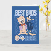 Porky Pig & DAFFY DUCK™ Best Buds Kaart (Gele Bloem)