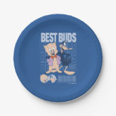 Porky Pig & DAFFY DUCK™ Best Buds Papieren Bordje (Voorkant)