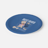 Porky Pig & DAFFY DUCK™ Best Buds Papieren Bordje (Gekanteld)