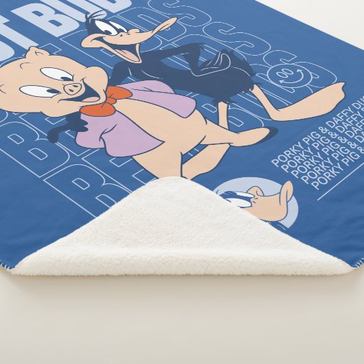 Porky Pig & DAFFY DUCK™ Best Buds Sherpa Deken (3/4)