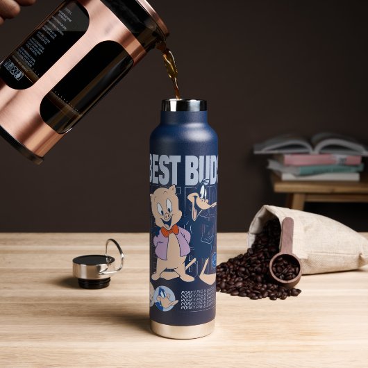 Porky Pig & DAFFY DUCK™ Best Buds Waterfles (Koffie)