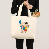 Porky Pig en Petunia Grote Tote Bag (Voorkant (product))