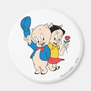 Porky Pig en Petunia Magneet