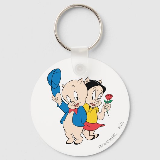 Porky Pig en Petunia Sleutelhanger (Voorkant)