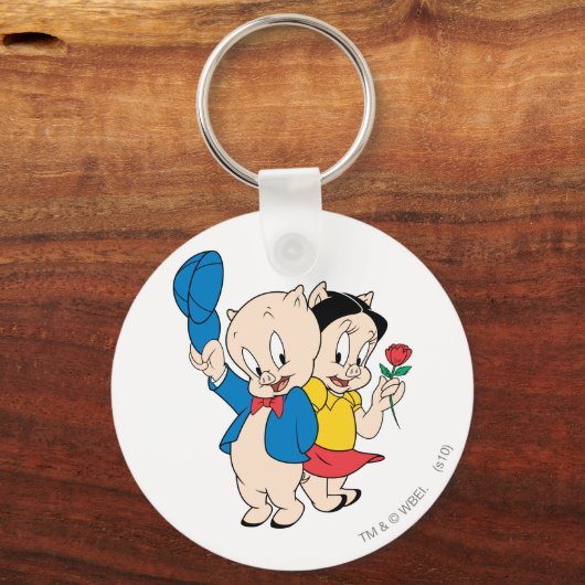 Porky Pig en Petunia Sleutelhanger (Voorkant)