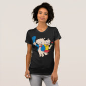 Porky Pig en Petunia T-shirt (Voorkant volledig)