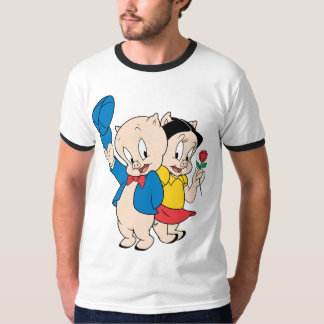 Porky Pig en Petunia T-shirt