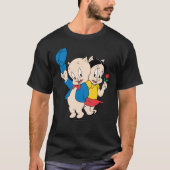 Porky Pig en Petunia T-shirt (Voorkant)