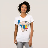 Porky Pig en Petunia T-shirt (Voorkant volledig)
