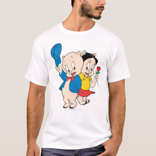 Porky Pig en Petunia T-shirt