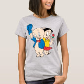 Porky Pig en Petunia T-shirt (Voorkant)